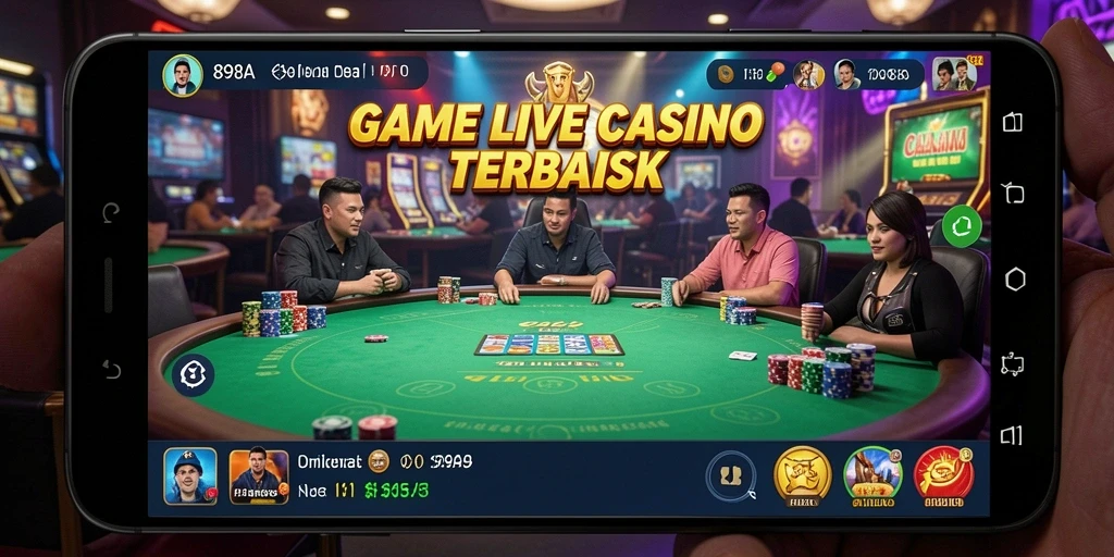 Tampilan menakjubkan dari gameplay Live Casino di 898A.
