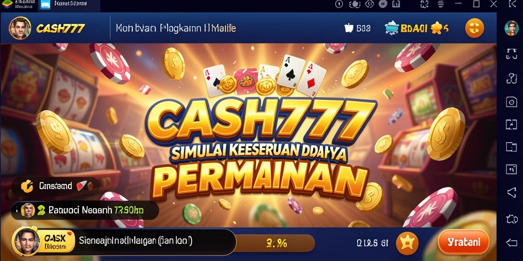 Tampilan gameplay menarik dari CASH777 dengan elemen simulasi.