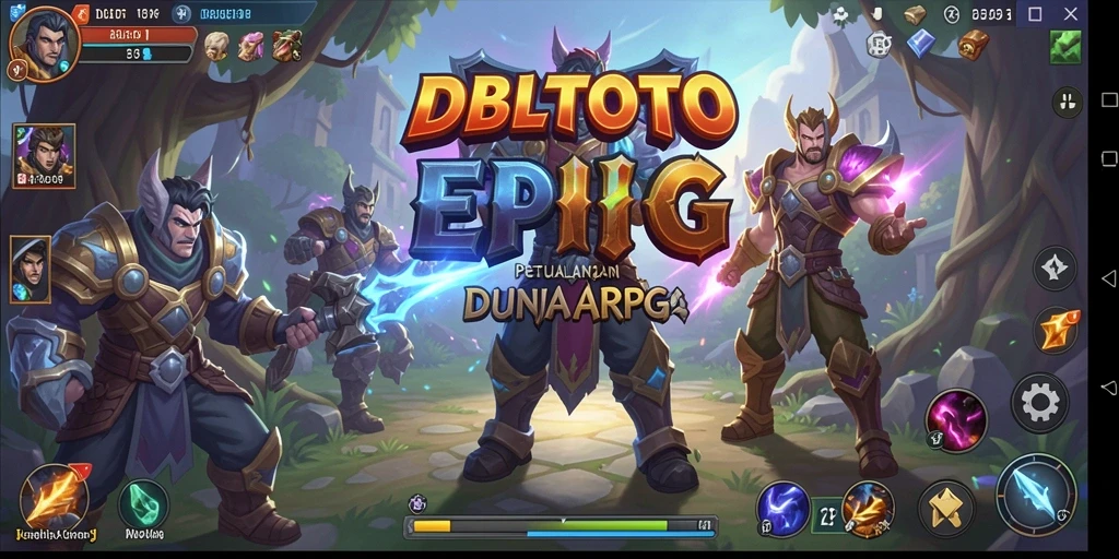Screenshot DBLTOTO menunjukkan aksi mendebarkan dalam pertarungan ARPG.