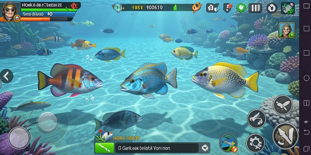 Screenshot dari gameplay seru HOKI9 yang menampilkan aksi Tembak Ikan.