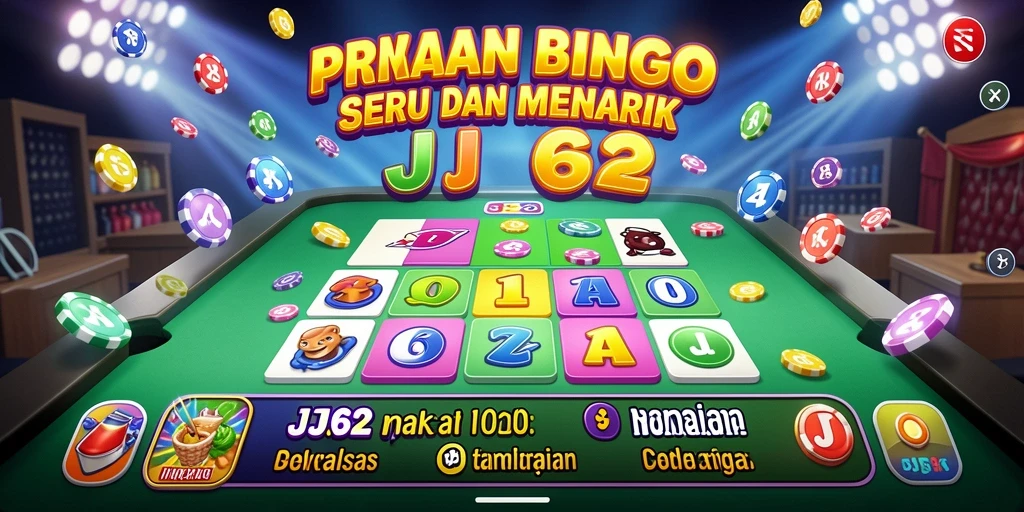 Tampilan menarik gameplay Bingo di JJ62 yang seru.