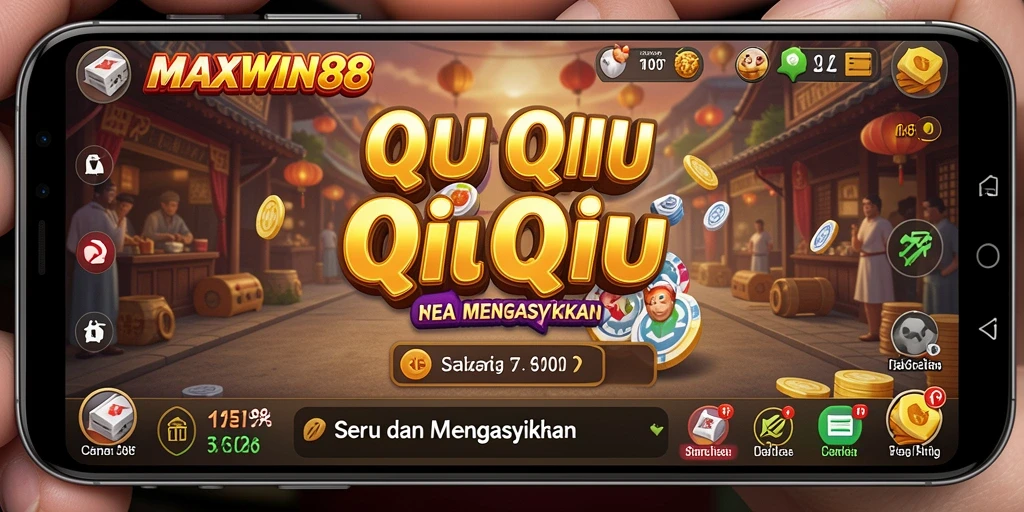 Tampilan gameplay seru MAXWIN88 dalam permainan QiuQiu.