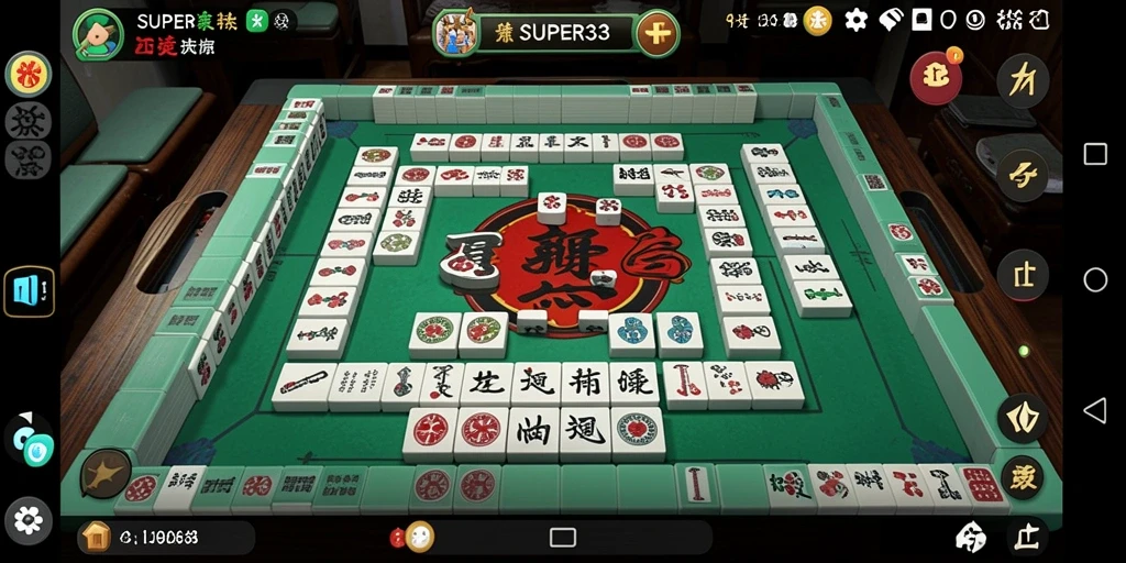 Tampilan gameplay Mahjong di SUPER33 yang seru dan menantang.