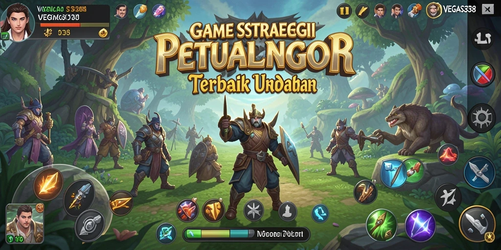 Tampilan screenshot menampilkan aksi seru dalam gameplay SLG.