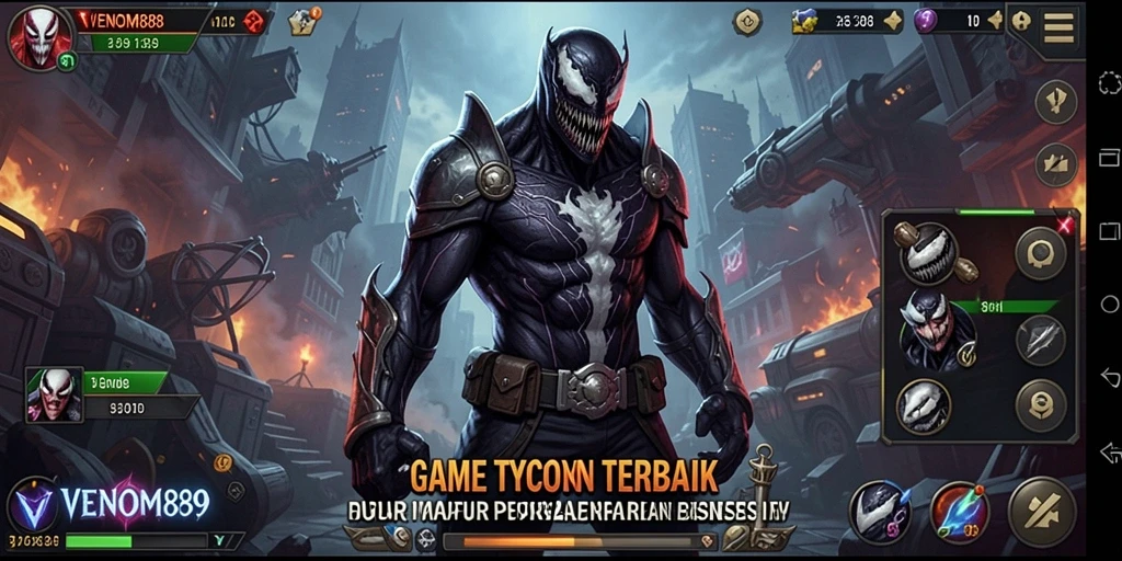 Screenshot gameplay <strong>VENOM889</strong> menunjukkan pengalaman seru dalam mengelola bisnis Tycoon.